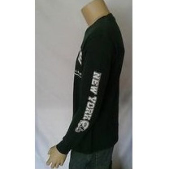 New York Jets NFL Team Apparel Long Sleeve T Shirt Green Adult Medium - Picture 3 of 3